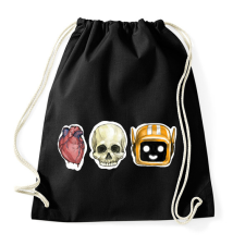PRINTFASHION Love Death + Robots - Sportzsák, Tornazsák - Fekete tornazsák