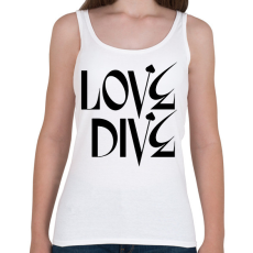 PRINTFASHION Love Dive - Női atléta - Fehér