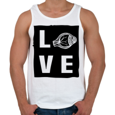 PRINTFASHION Love - Eyedoctor - Férfi atléta - Fehér