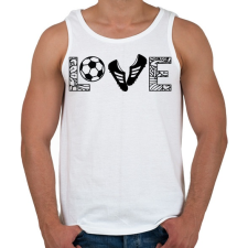 PRINTFASHION Love - Férfi atléta - Fehér atléta, trikó