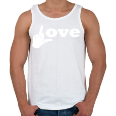 PRINTFASHION love - Férfi atléta - Fehér