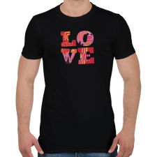 PRINTFASHION LOVE - Férfi póló - Fekete férfi póló