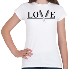 PRINTFASHION Love - Fodrász (blakc) - Női póló - Fehér női póló