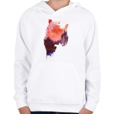 PRINTFASHION Love forever - Gyerek kapucnis pulóver - Fehér gyerek pulóver, kardigán