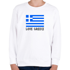 PRINTFASHION LOVE GREECE - Gyerek pulóver - Fehér gyerek pulóver, kardigán