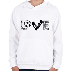 PRINTFASHION Love - Gyerek kapucnis pulóver - Fehér