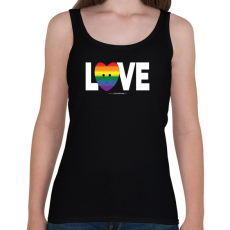 PRINTFASHION LOVE - humanista - LMBT / LMBTQI (130) - Női atléta - Fekete