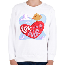 PRINTFASHION Love is in the air - Gyerek pulóver - Fehér gyerek pulóver, kardigán