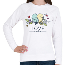 PRINTFASHION Love is in the air - Női pulóver - Fehér női pulóver, kardigán