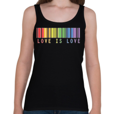 PRINTFASHION Love is love - Női atléta - Fekete