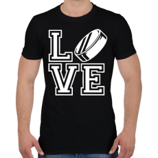 PRINTFASHION Love koronggal - Férfi póló - Fekete