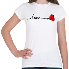 PRINTFASHION Love me - Női póló - Fehér