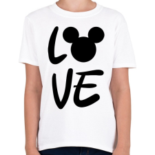 PRINTFASHION Love Mickey - Gyerek póló - Fehér gyerek póló