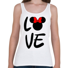 PRINTFASHION Love Minnie - Női atléta - Fehér női trikó