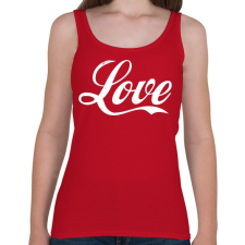 PRINTFASHION Love - Női atléta - Cseresznyepiros női trikó