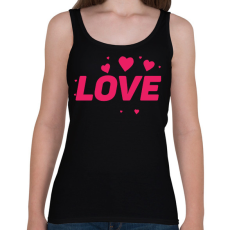 PRINTFASHION Love - Női atléta - Fekete