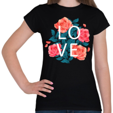 PRINTFASHION Love - Női póló - Fekete női póló