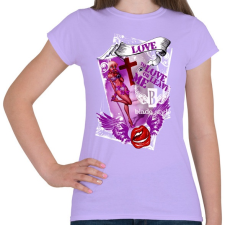 PRINTFASHION LOVE - Női póló - Viola női póló