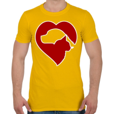 PRINTFASHION Love pets  - Férfi póló - Sárga férfi póló