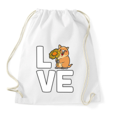 PRINTFASHION Love Quokka - Sportzsák, Tornazsák - Fehér atléta, trikó