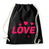 PRINTFASHION Love - Sportzsák, Tornazsák - Fekete