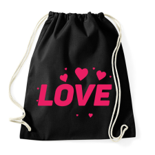 PRINTFASHION Love - Sportzsák, Tornazsák - Fekete tornazsák