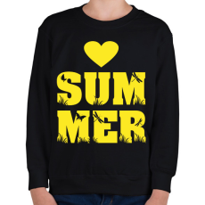 PRINTFASHION Love summer - Gyerek pulóver - Fekete