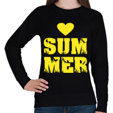 PRINTFASHION Love summer - Női pulóver - Fekete női pulóver, kardigán