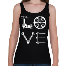 PRINTFASHION Love - Szerszámok - Női atléta - Fekete női trikó