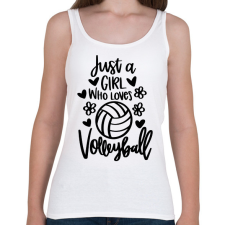 PRINTFASHION Love volleyall - Női atléta - Fehér női trikó