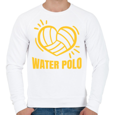 PRINTFASHION Love water polo - Férfi pulóver - Fehér
