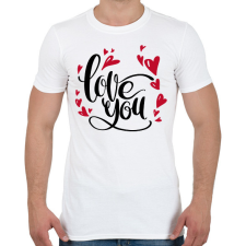 PRINTFASHION love you - Férfi póló - Fehér férfi póló