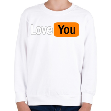 PRINTFASHION love you - Gyerek pulóver - Fehér gyerek pulóver, kardigán