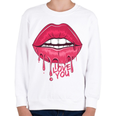 PRINTFASHION Love You - Gyerek pulóver - Fehér