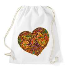 PRINTFASHION LoveMyBike - Sportzsák, Tornazsák - Fehér tornazsák