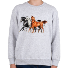 PRINTFASHION Lóverseny - Gyerek pulóver - Sport szürke gyerek pulóver, kardigán