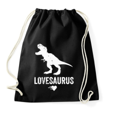 PRINTFASHION Lovesaurus - Sportzsák, Tornazsák - Fekete tornazsák