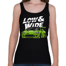 PRINTFASHION Low & Wide - Női atléta - Fekete