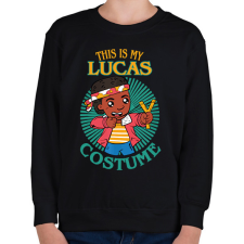 PRINTFASHION Lucas costume - Gyerek pulóver - Fekete gyerek pulóver, kardigán