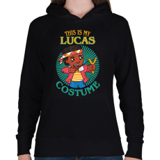 PRINTFASHION Lucas costume - Női kapucnis pulóver - Fekete