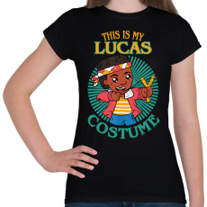 PRINTFASHION Lucas costume - Női póló - Fekete