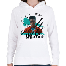 PRINTFASHION Lucas - Stranger Things - Női kapucnis pulóver - Fehér női pulóver, kardigán