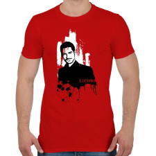 PRINTFASHION Lucifer - Férfi póló - Piros férfi póló