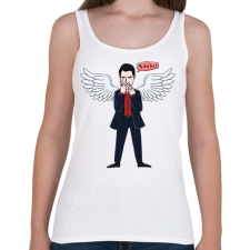 PRINTFASHION Lucifer - Női atléta - Fehér női trikó