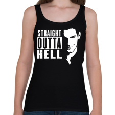 PRINTFASHION Lucifer - Női atléta - Fekete női trikó