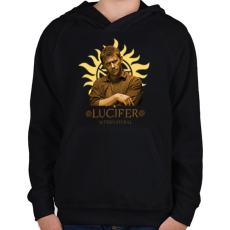 PRINTFASHION LUCIFER SUPERNATURAL - Gyerek kapucnis pulóver - Fekete