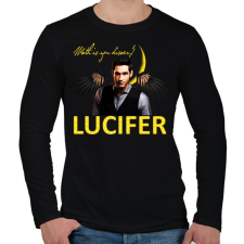 PRINTFASHION lucifer-wath is you disaer - Férfi hosszú ujjú póló - Fekete férfi póló