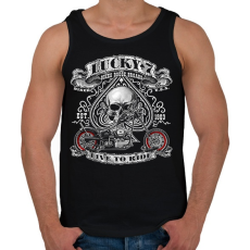 PRINTFASHION lucky7 - Férfi atléta - Fekete