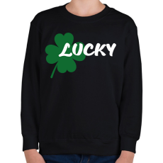 PRINTFASHION Lucky - páros - Gyerek pulóver - Fekete