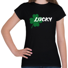 PRINTFASHION Lucky - páros - Női póló - Fekete női póló